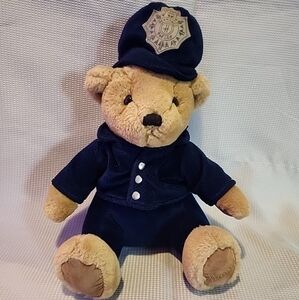 Harrods Police Bobby KnightsBridge  Teddy Bear Plush 1978 12'' Stuffy